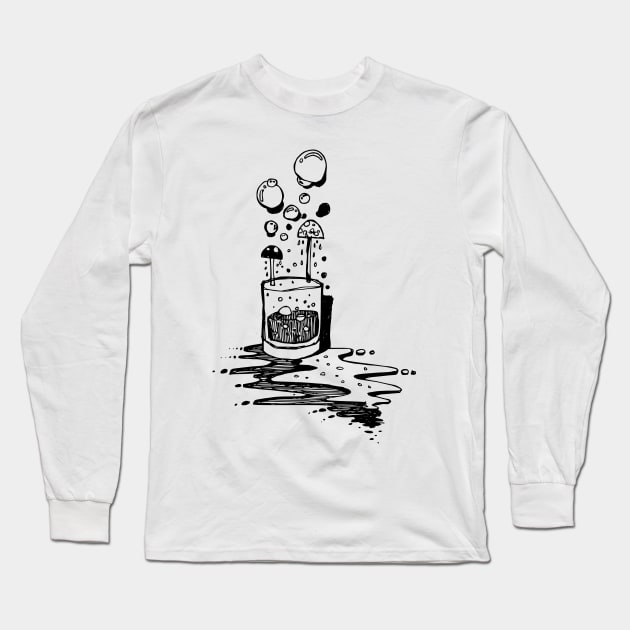 Poisonous mushrooms Long Sleeve T-Shirt by TKDoodle